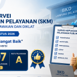 HASIL SURVEI KEPUASAN PELAYANAN (SKM) BADAN KEPEGAWAIAN DAN DIKLAT PERIODE AGUSTUS 2026: RAIH PREDIKAT “SANGAT BAIK” DENGAN NILAI KONVERSI 88.07